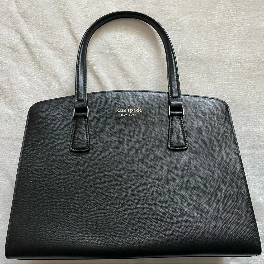 New Kate‎ Spade Addie Black Leather Hand or Shoulder Bag with Removable Strap
